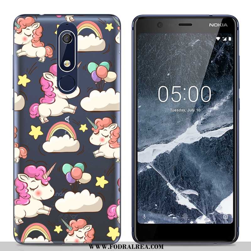 Skal Nokia 5.1 Tecknat Kreativa, Fodral Nokia 5.1 Trend Enkel Rosa