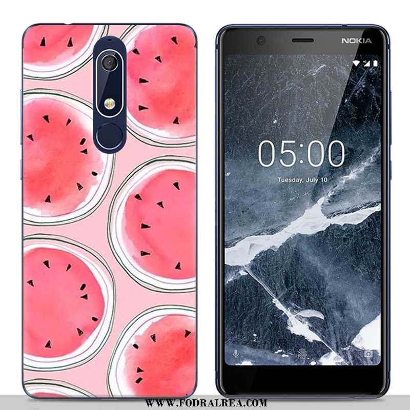 Skal Nokia 5.1 Tecknat Kreativa, Fodral Nokia 5.1 Trend Enkel Rosa