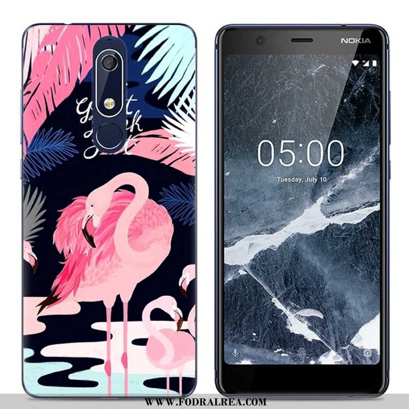 Skal Nokia 5.1 Tecknat Kreativa, Fodral Nokia 5.1 Trend Enkel Rosa