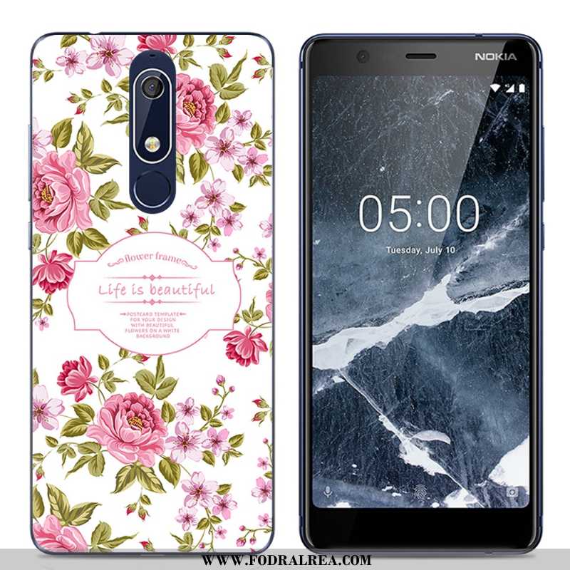 Skal Nokia 5.1 Tecknat Kreativa, Fodral Nokia 5.1 Trend Enkel Rosa