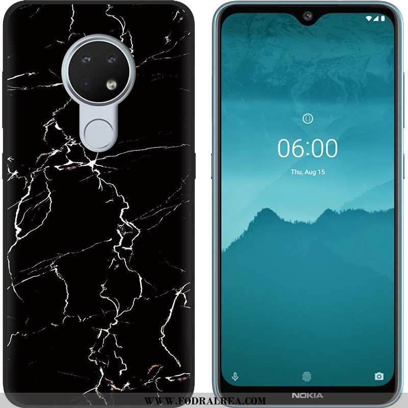 Skal Nokia 6.2 Mjuk Svart, Fodral Nokia 6.2 Nubuck Målade Grön