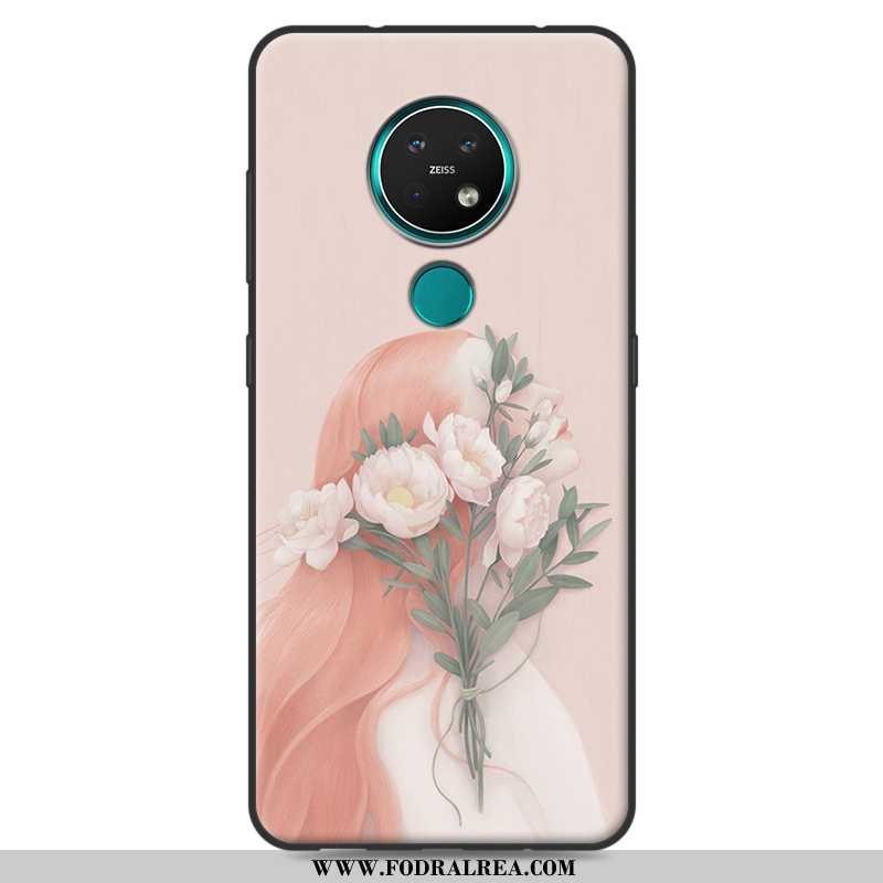 Skal Nokia 7.2 Silikon Rosa Mobil Telefon, Fodral Nokia 7.2 Konst