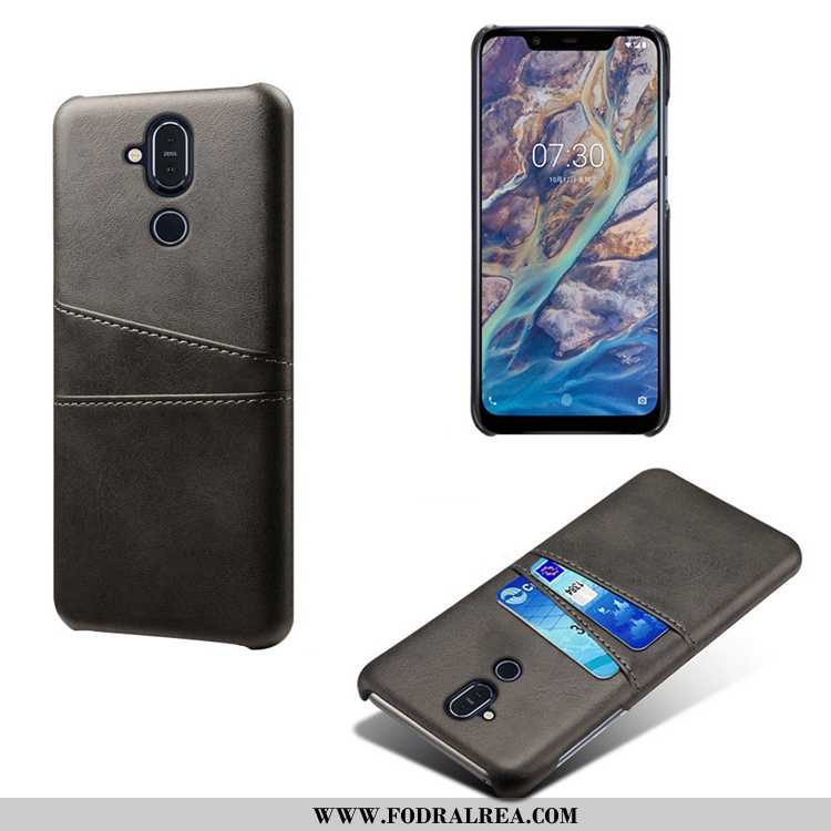 Skal Nokia 8.1 Kreativa Tunn Liten, Fodral Nokia 8.1 Läder Gul