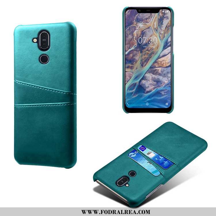 Skal Nokia 8.1 Kreativa Tunn Liten, Fodral Nokia 8.1 Läder Gul