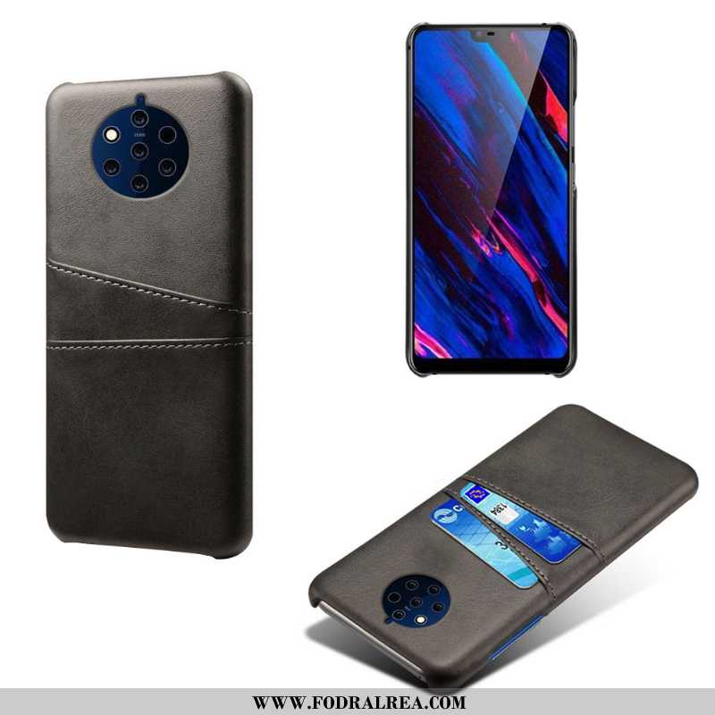 Skal Nokia 9 Pureview Läder Kvalitet Pu, Fodral Nokia 9 Pureview Mobil Telefon Fallskydd Grå