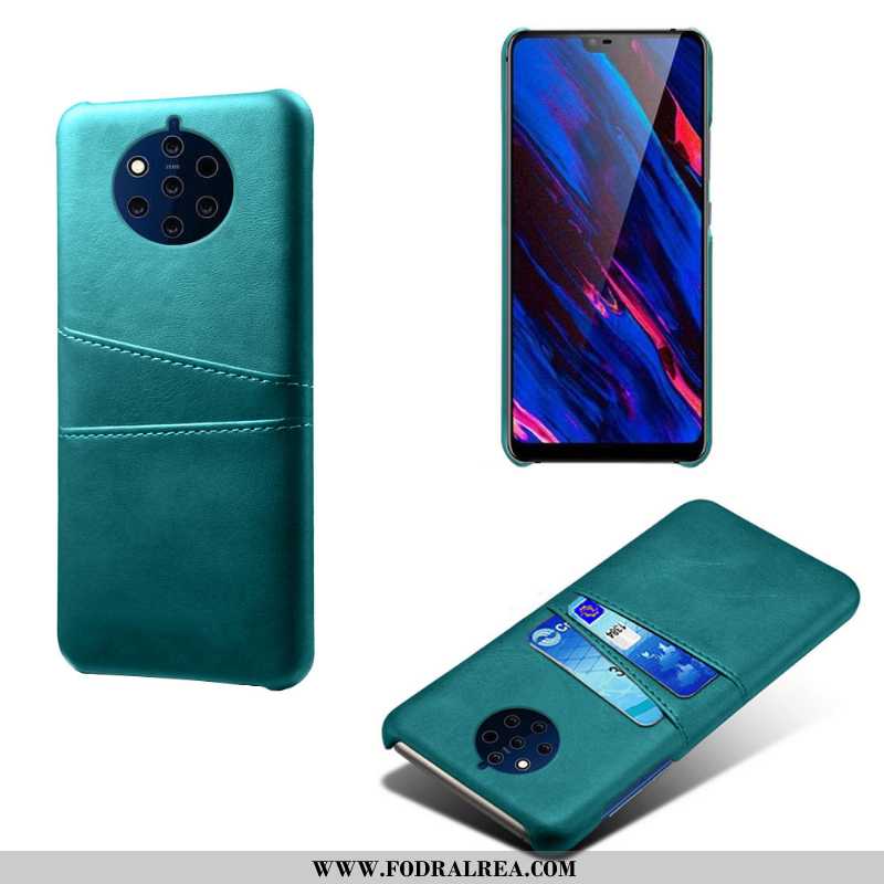 Skal Nokia 9 Pureview Läder Kvalitet Pu, Fodral Nokia 9 Pureview Mobil Telefon Fallskydd Grå