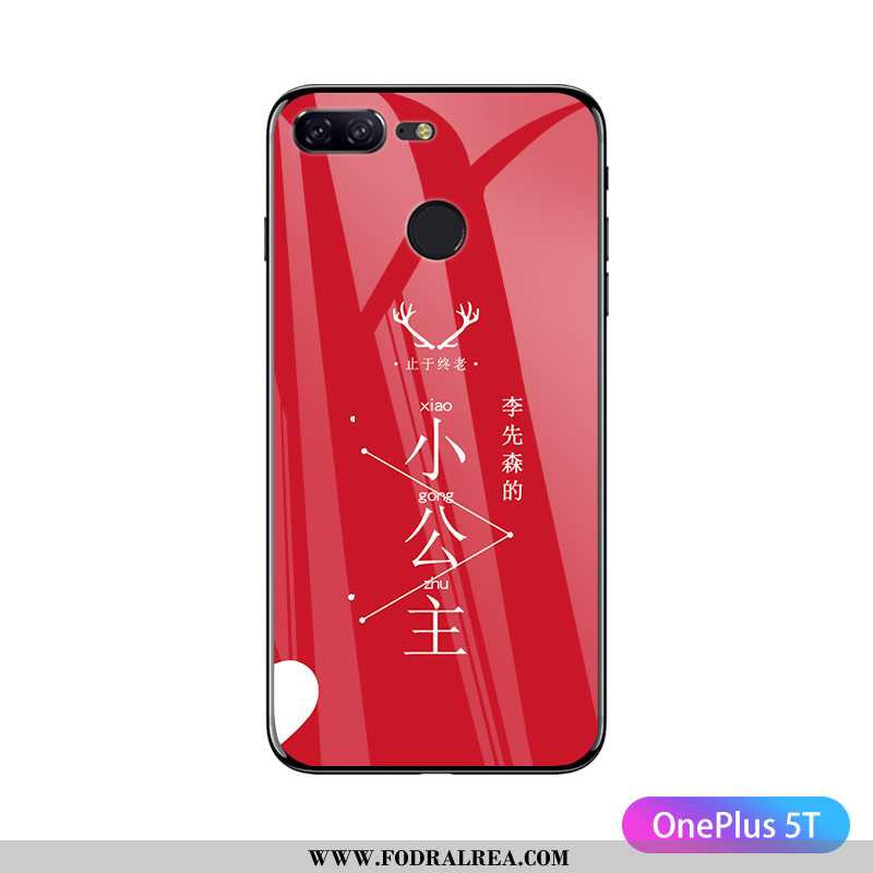 Skal Oneplus 5t Personlighet Tunn Glas, Fodral Oneplus 5t Super Net Red Röd