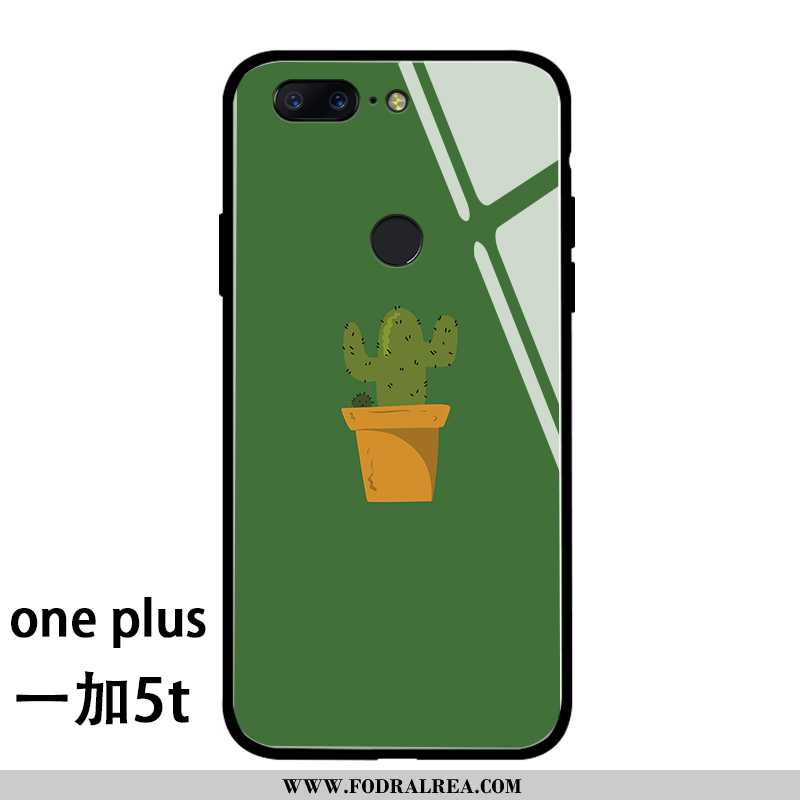 Skal Oneplus 5t Tecknat Grön Silikon, Fodral Oneplus 5t Vacker All Inclusive