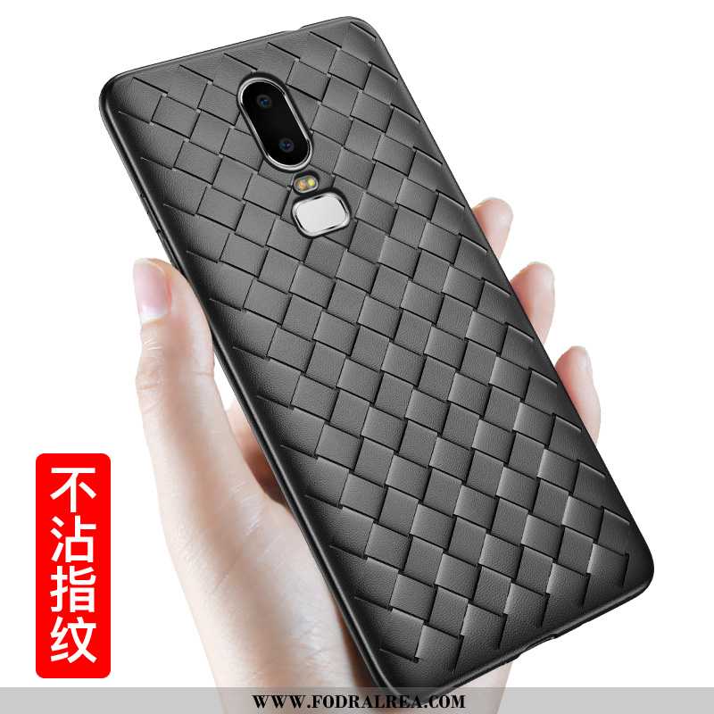 Skal Oneplus 6 Trend Silikon Fodral, Fodral Oneplus 6 Super Interlace Röd