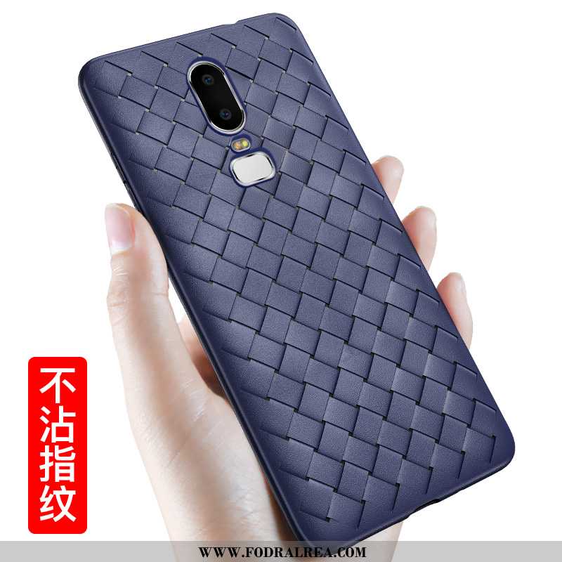 Skal Oneplus 6 Trend Silikon Fodral, Fodral Oneplus 6 Super Interlace Röd