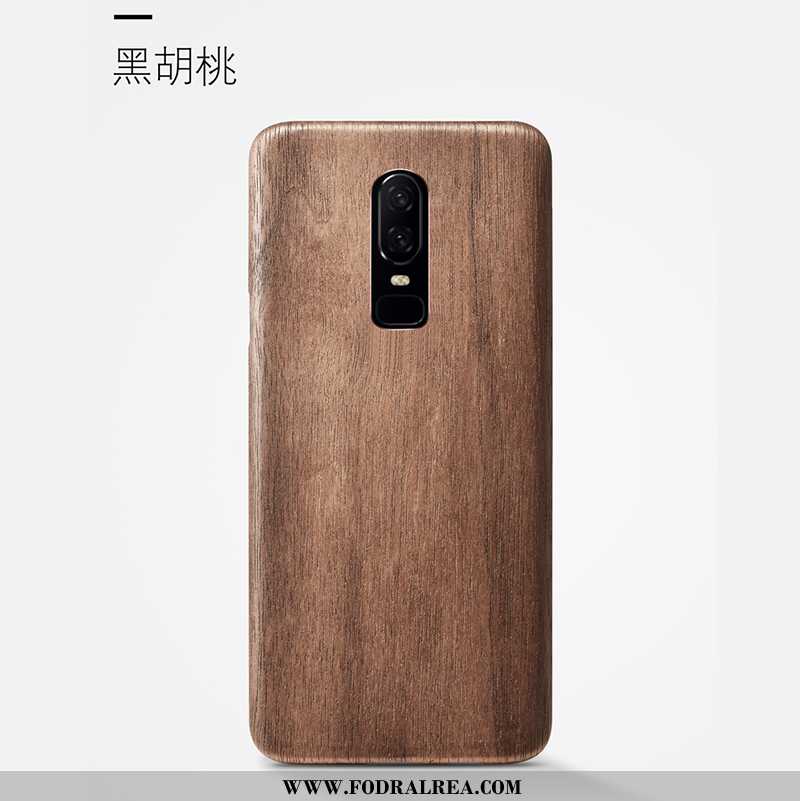 Skal Oneplus 6 Wood Tunn Kvalitet, Fodral Oneplus 6 Super Kaki Khaki