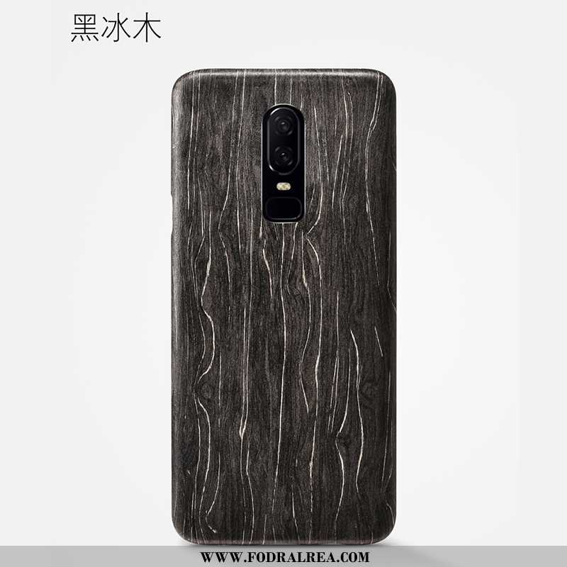 Skal Oneplus 6 Wood Tunn Kvalitet, Fodral Oneplus 6 Super Kaki Khaki