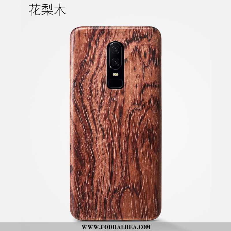 Skal Oneplus 6 Wood Tunn Kvalitet, Fodral Oneplus 6 Super Kaki Khaki