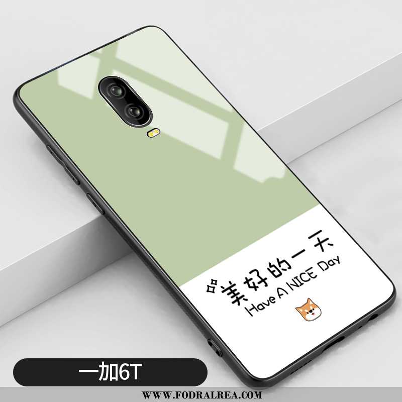 Skal Oneplus 6t Glas Enkel Kyla, Fodral Oneplus 6t Personlighet Silikon Lila