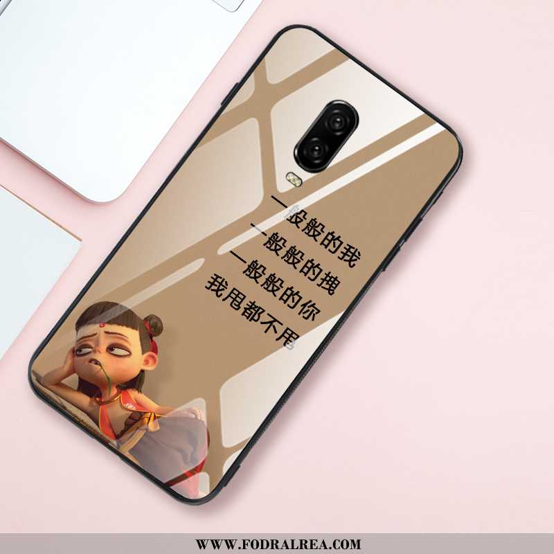 Skal Oneplus 6t Kreativa Personlighet Silikon, Fodral Oneplus 6t Trend Spegel Khaki