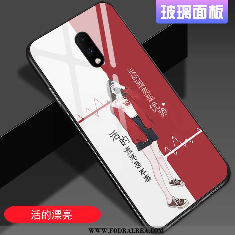 Skal Oneplus 7 Personlighet Net Red Mode, Fodral Oneplus 7 Trend Par Rosa