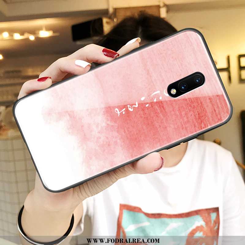 Skal Oneplus 7 Super Net Red Kreativa, Fodral Oneplus 7 Tunn Rosa