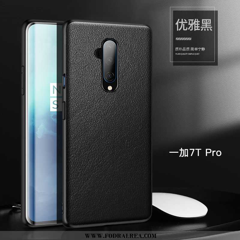 Skal Oneplus 7t Pro Läderfodral Mobil Telefon Enkel, Fodral Oneplus 7t Pro Personlighet Fallskydd Or