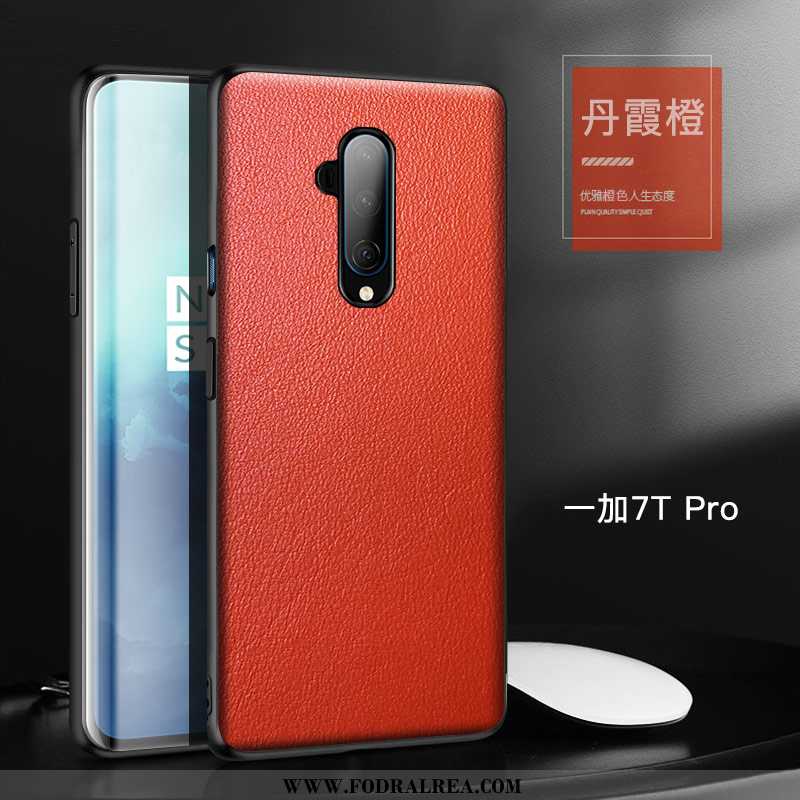 Skal Oneplus 7t Pro Läderfodral Mobil Telefon Enkel, Fodral Oneplus 7t Pro Personlighet Fallskydd Or