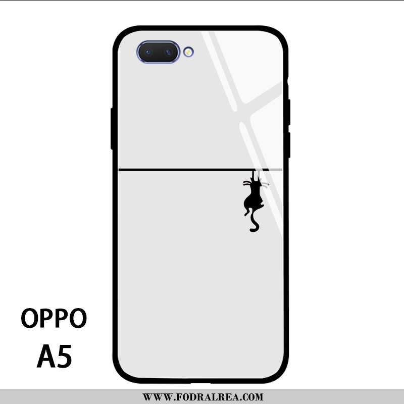 Skal Oppo A5 Silikon All Inclusive Fodral, Fodral Oppo A5 Skydd Net Red Vita