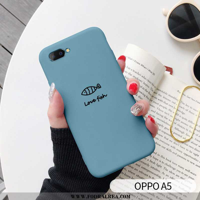 Skal Oppo A5 Vacker Katt Grå, Fodral Oppo A5 Trend Silikon Grå