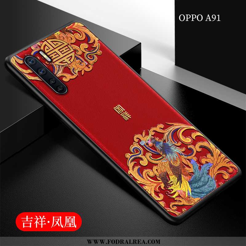 Skal Oppo A91 Mjuk Fodral All Inclusive, Oppo A91 Silikon Kinesisk Stil Svarta