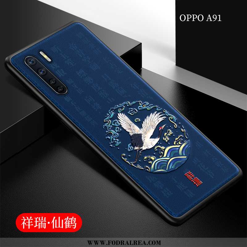 Skal Oppo A91 Mjuk Fodral All Inclusive, Oppo A91 Silikon Kinesisk Stil Svarta