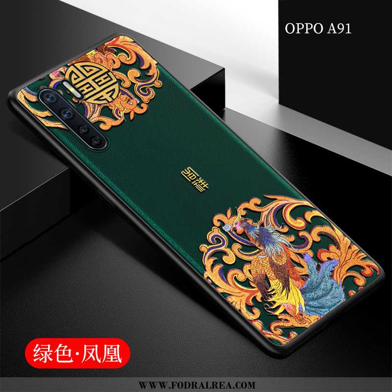 Skal Oppo A91 Mjuk Fodral All Inclusive, Oppo A91 Silikon Kinesisk Stil Svarta