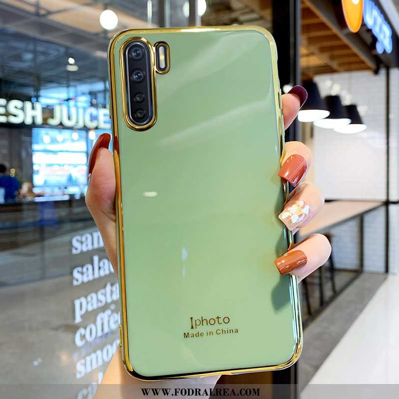 Skal Oppo A91 Mjuk Super Fallskydd, Fodral Oppo A91 Silikon Grön