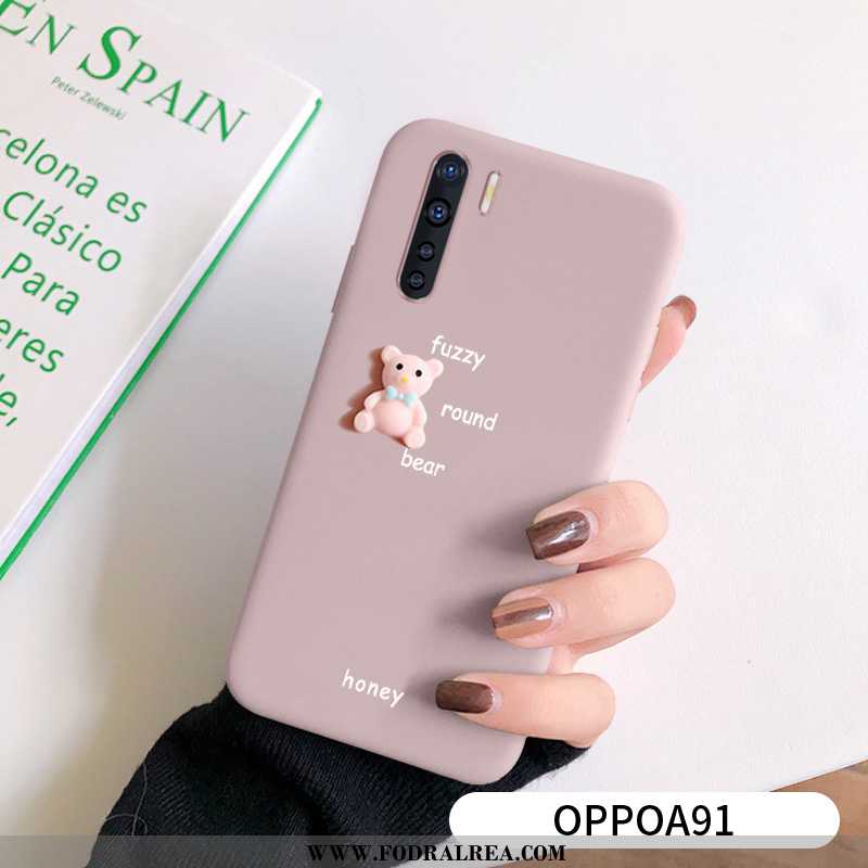 Skal Oppo A91 Personlighet Grön Silikon, Fodral Oppo A91 Kreativa Net Red