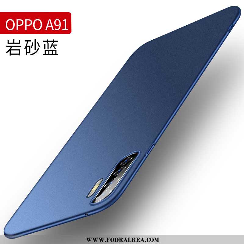 Skal Oppo A91 Silikon Fodral Svart, Oppo A91 Skydd Nubuck Röd