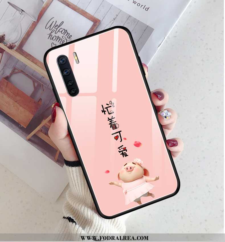 Skal Oppo A91 Silikon Rosa Fallskydd, Fodral Oppo A91 Skydd Liten