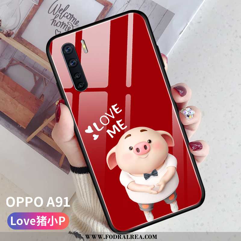 Skal Oppo A91 Silikon Rosa Fallskydd, Fodral Oppo A91 Skydd Liten