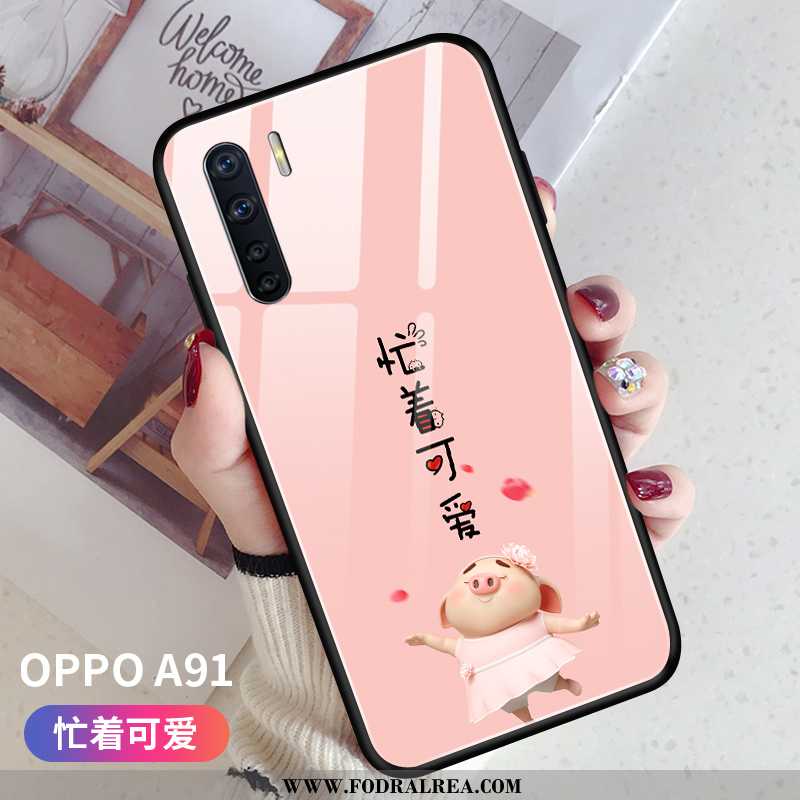 Skal Oppo A91 Silikon Rosa Fallskydd, Fodral Oppo A91 Skydd Liten