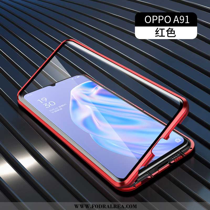 Skal Oppo A91 Skydd Fodral, Fodral Oppo A91 Glas Frame Grön