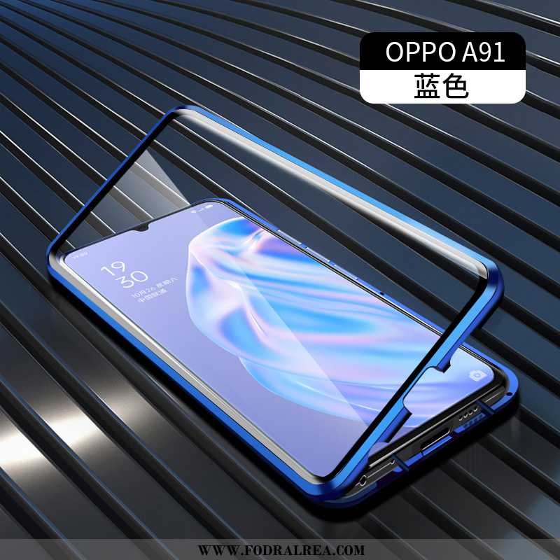 Skal Oppo A91 Skydd Fodral, Fodral Oppo A91 Glas Frame Grön