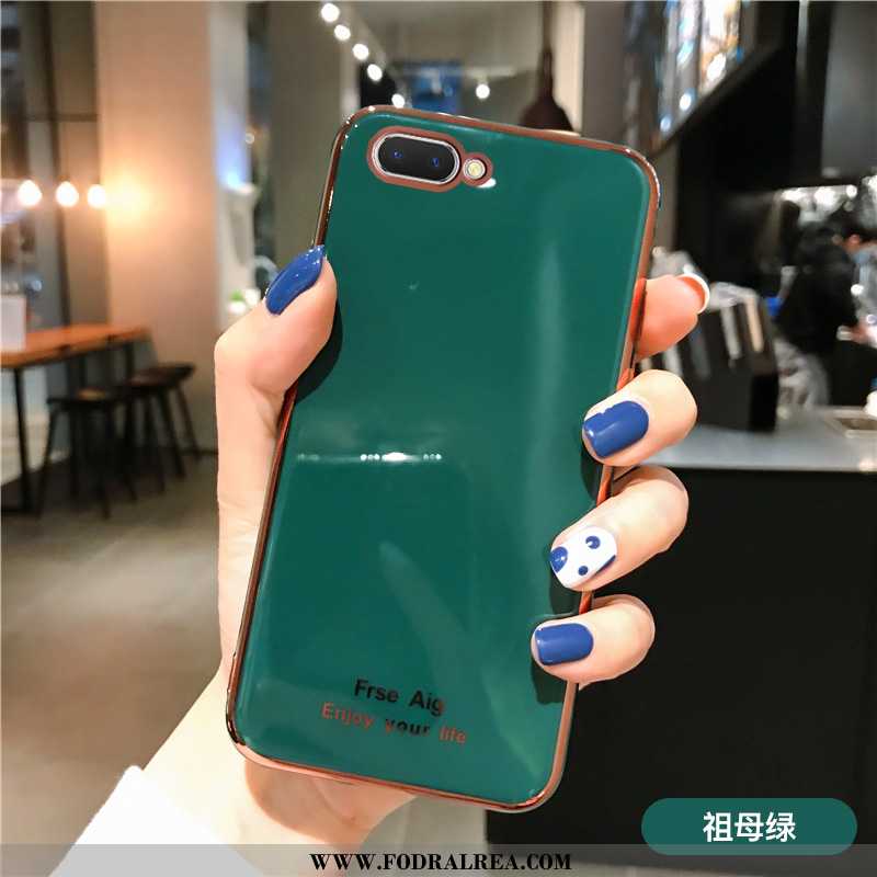 Skal Oppo Ax5 Nubuck Vinröd Trend, Fodral Oppo Ax5 Personlighet Plating