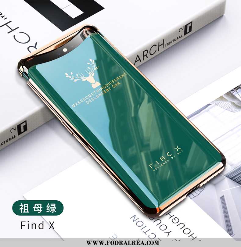 Skal Oppo Find X Personlighet Hård Hemming, Fodral Oppo Find X Kreativa Guld