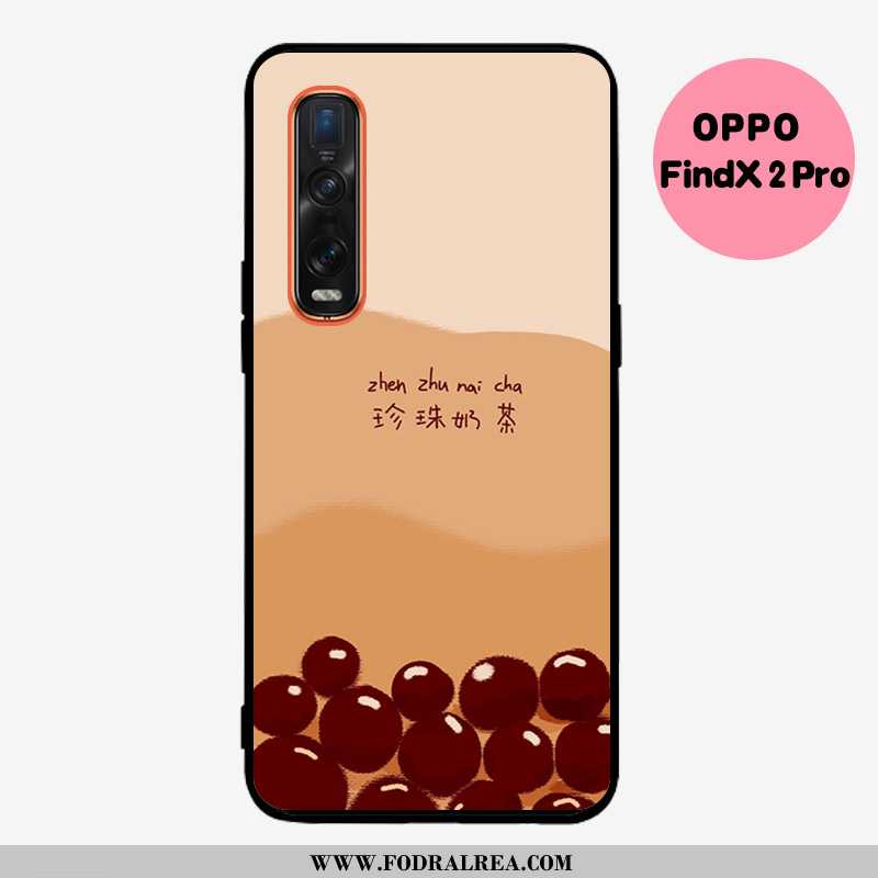 Skal Oppo Find X2 Pro Mjuk Kyla Vind, Fodral Oppo Find X2 Pro Silikon Mobil Telefon Khaki