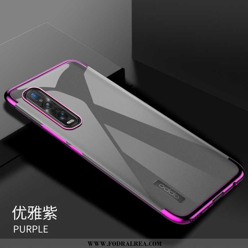 Skal Oppo Find X2 Pro Mode Purpur Enkel, Fodral Oppo Find X2 Pro Transparent Mobil Telefon Lila