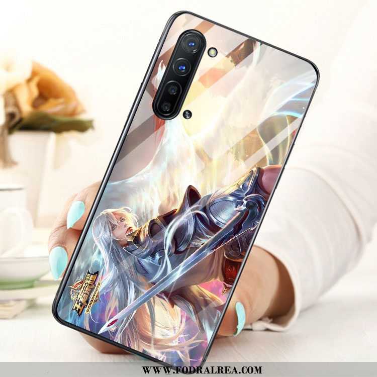 Skal Oppo Reno 3 Glas Mobil Telefon, Fodral Oppo Reno 3 Blå