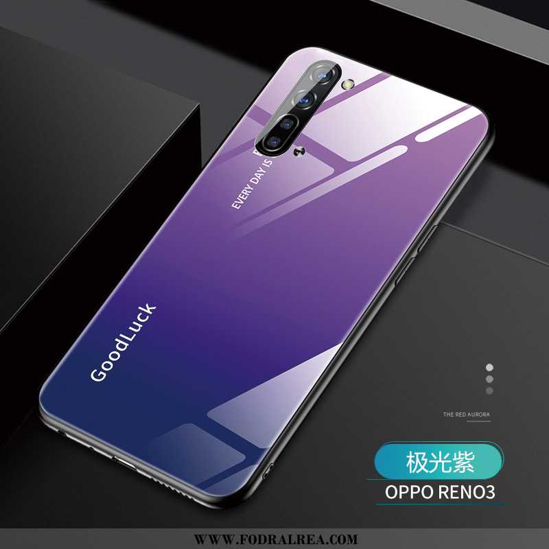 Skal Oppo Reno 3 Personlighet Par Enkel, Fodral Oppo Reno 3 Kreativa Lila