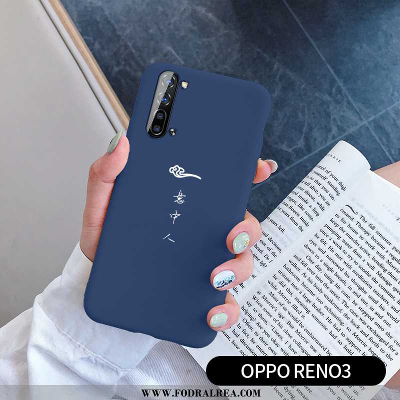 Skal Oppo Reno 3 Personlighet Trend Skal, Fodral Oppo Reno 3 Kreativa All Inclusive Blå