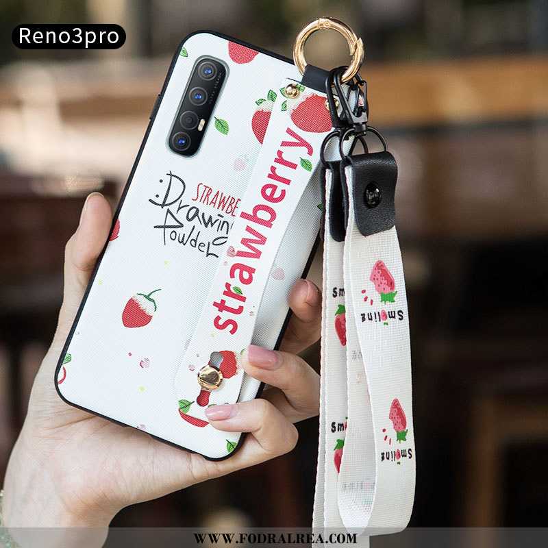 Skal Oppo Reno 3 Pro Personlighet Nubuck Fodral, Fodral Oppo Reno 3 Pro Kreativa Fallskydd Vita