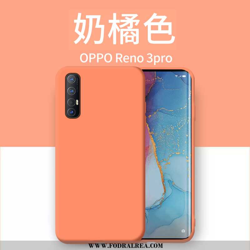 Skal Oppo Reno 3 Pro Silikon Ny Skal, Fodral Oppo Reno 3 Pro Kreativa Super Orange