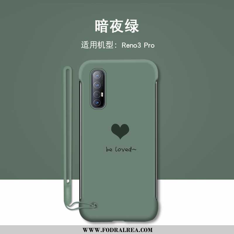 Skal Oppo Reno 3 Pro Skydd Hemming, Fodral Oppo Reno 3 Pro Personlighet Älskar Grön