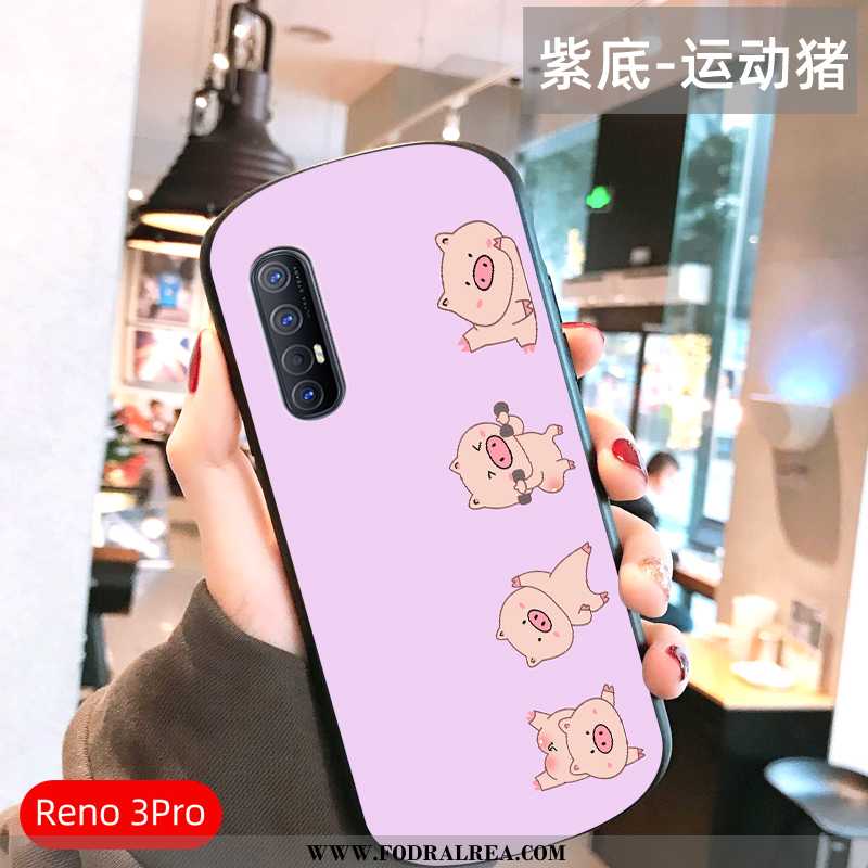 Skal Oppo Reno 3 Pro Super Net Red Mode, Fodral Oppo Reno 3 Pro Tunn Båge Rosa