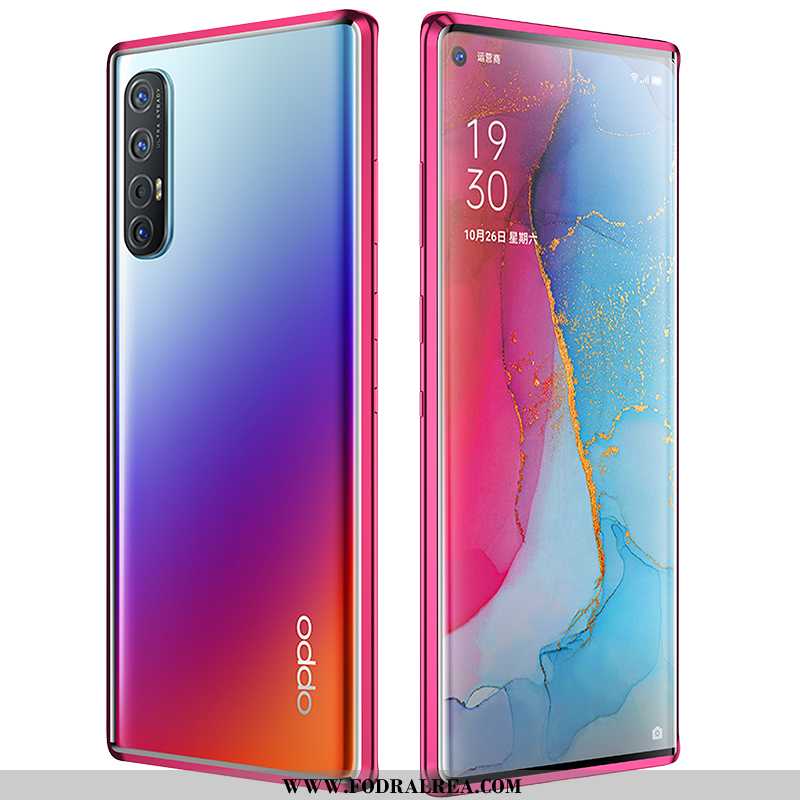 Skal Oppo Reno 3 Pro Tunn Net Red Glas, Fodral Oppo Reno 3 Pro Skydd Super Röd