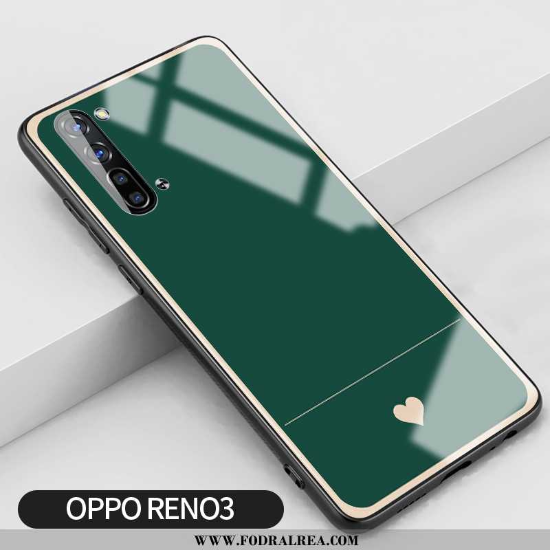 Skal Oppo Reno 3 Silikon Mobil Telefon, Fodral Oppo Reno 3 Skydd Enkel Grå