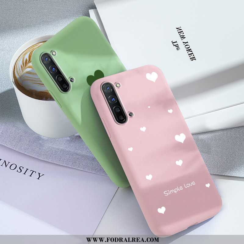 Skal Oppo Reno 3 Trend Fallskydd Vacker, Fodral Oppo Reno 3 Mjuk Silikon Rosa